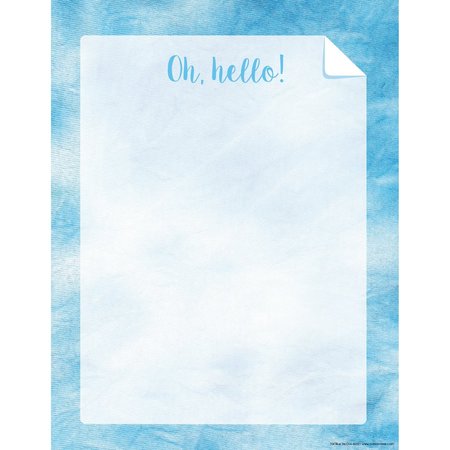 BARKER CREEK Blue Tie-Dye and Ombré Computer Paper, 50 sheets/Package 704